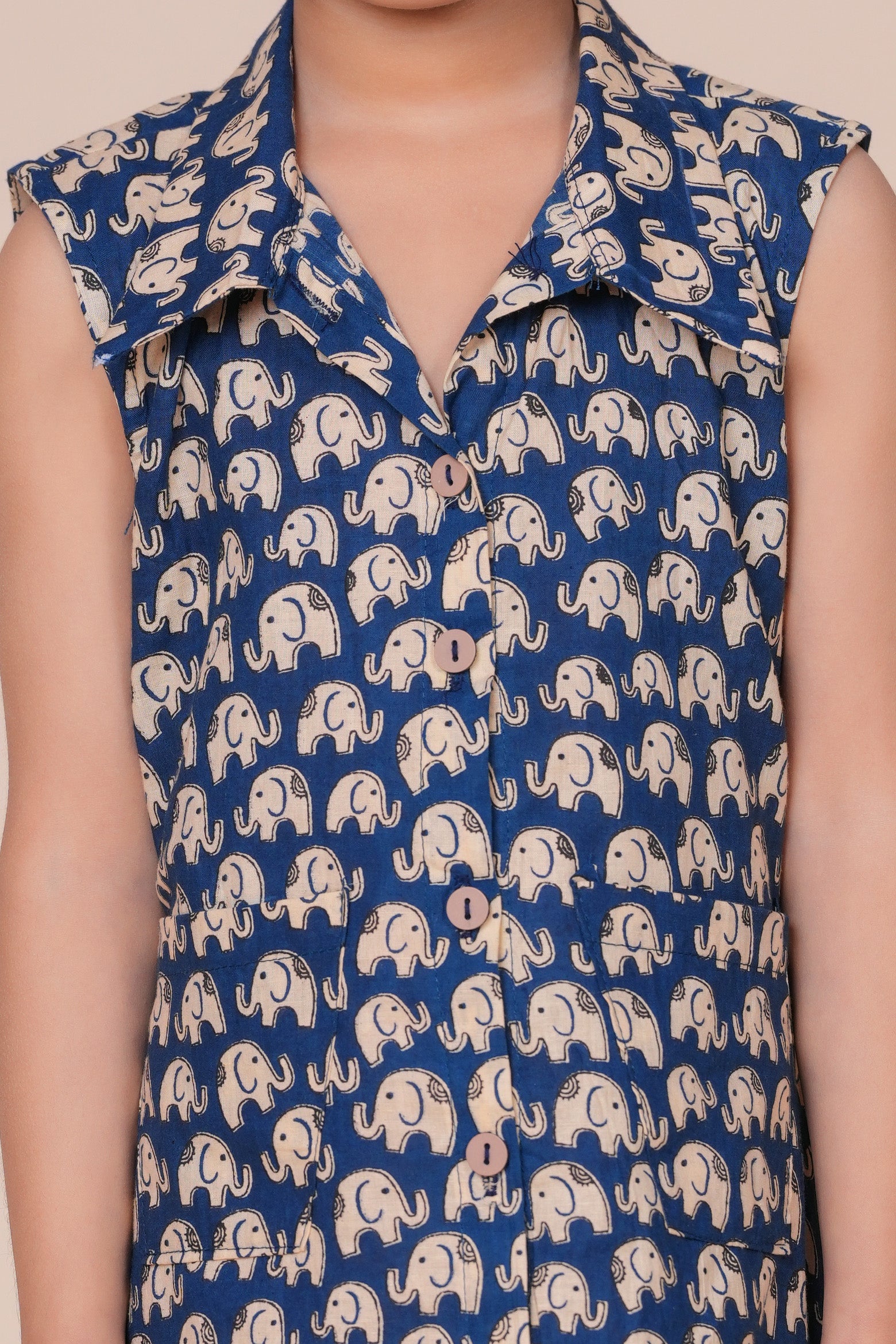 Girls Kids Pure Cotton Sleeveless Flare Dress | Animal Printed One-Piece Dress | Soft Breathable Cotton Outfit