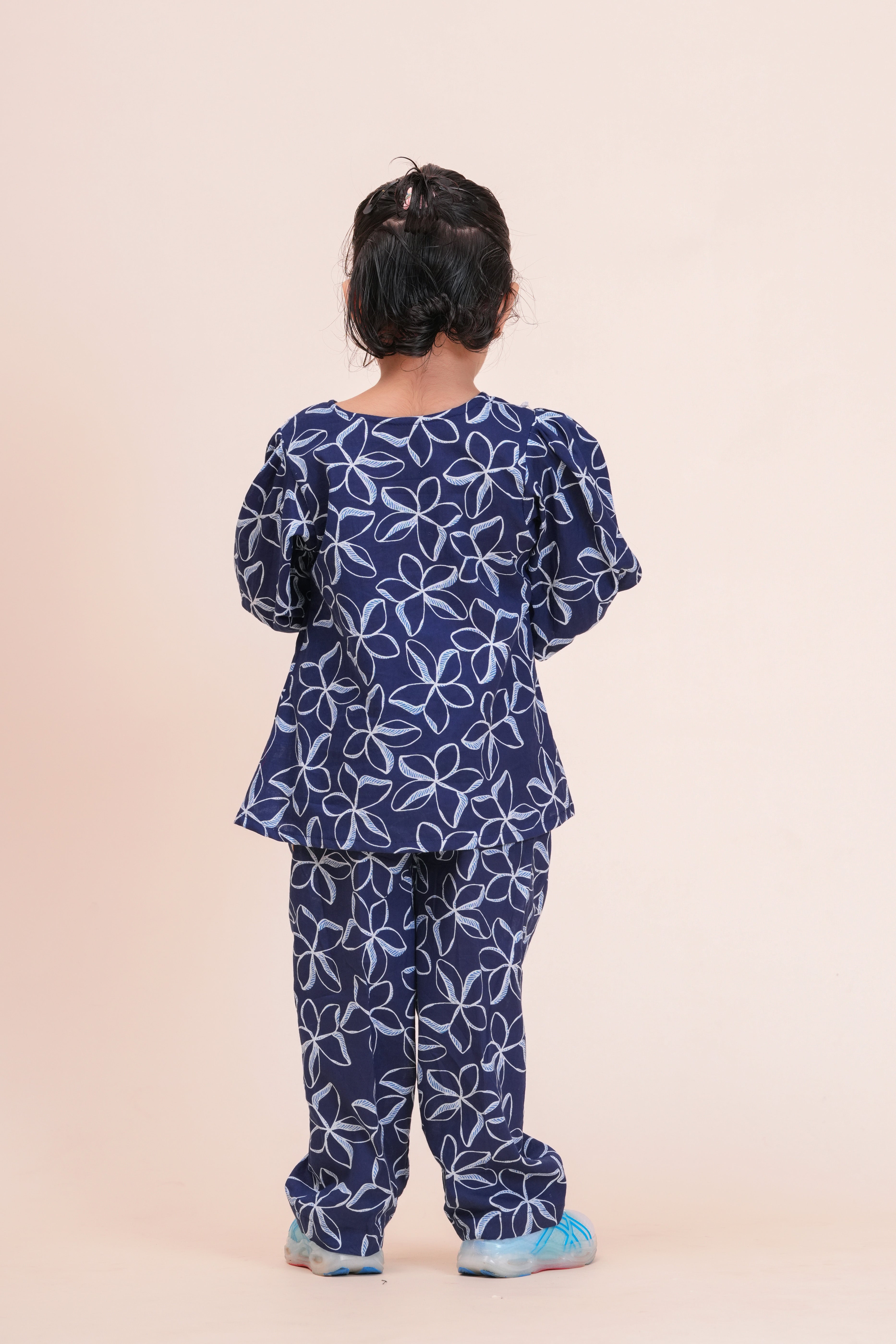 Girls Kids Pure Cotton Top and Pant Set | Printed Full Sleeve Top with Palazzo Pants | Soft Breathable Co-Ord Outfit