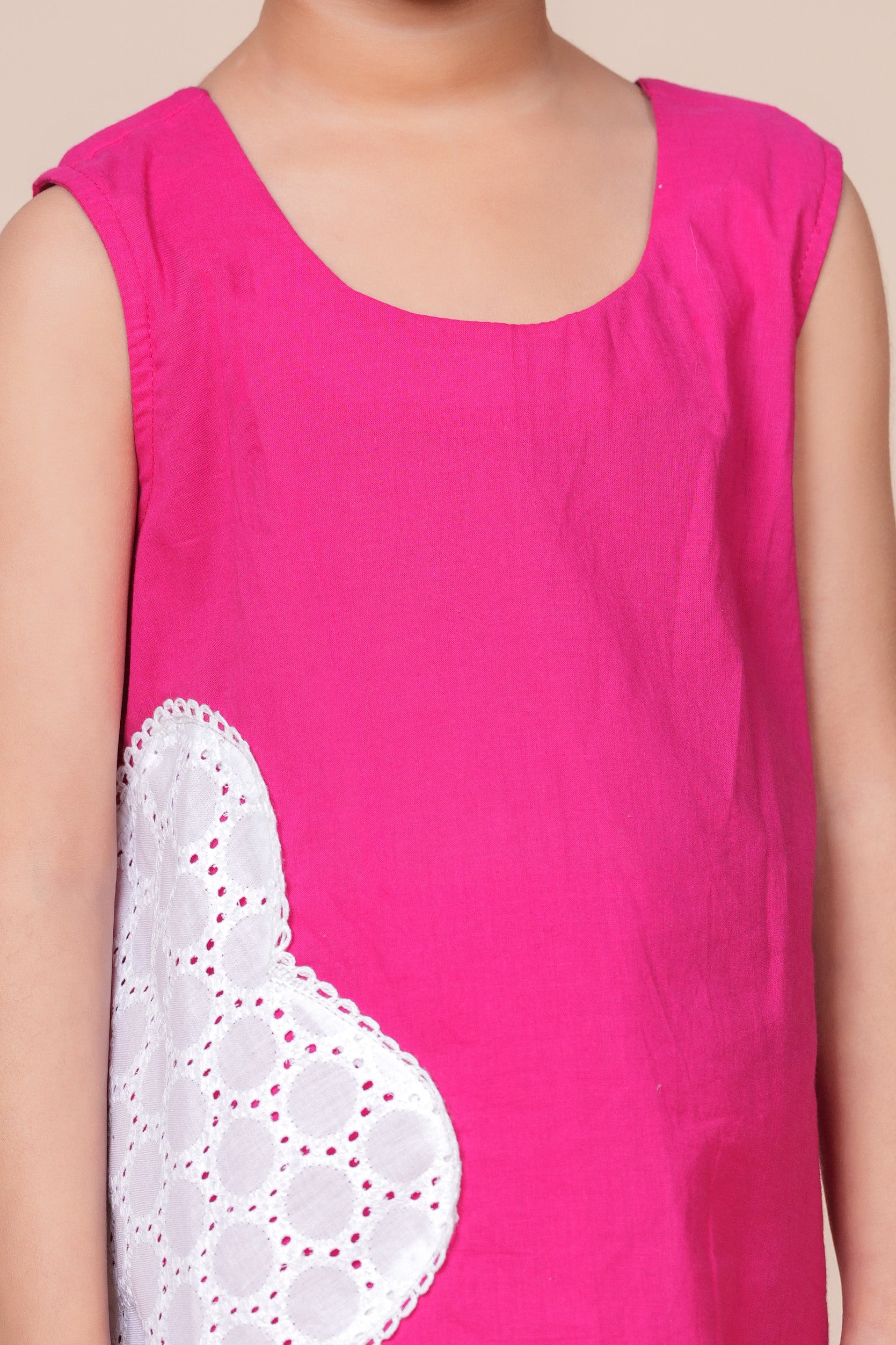 Girls Pure Cotton Top with Pant Set | Sleeveless Top with Palazzo Pants | Soft Breathable Co-ord Outfit