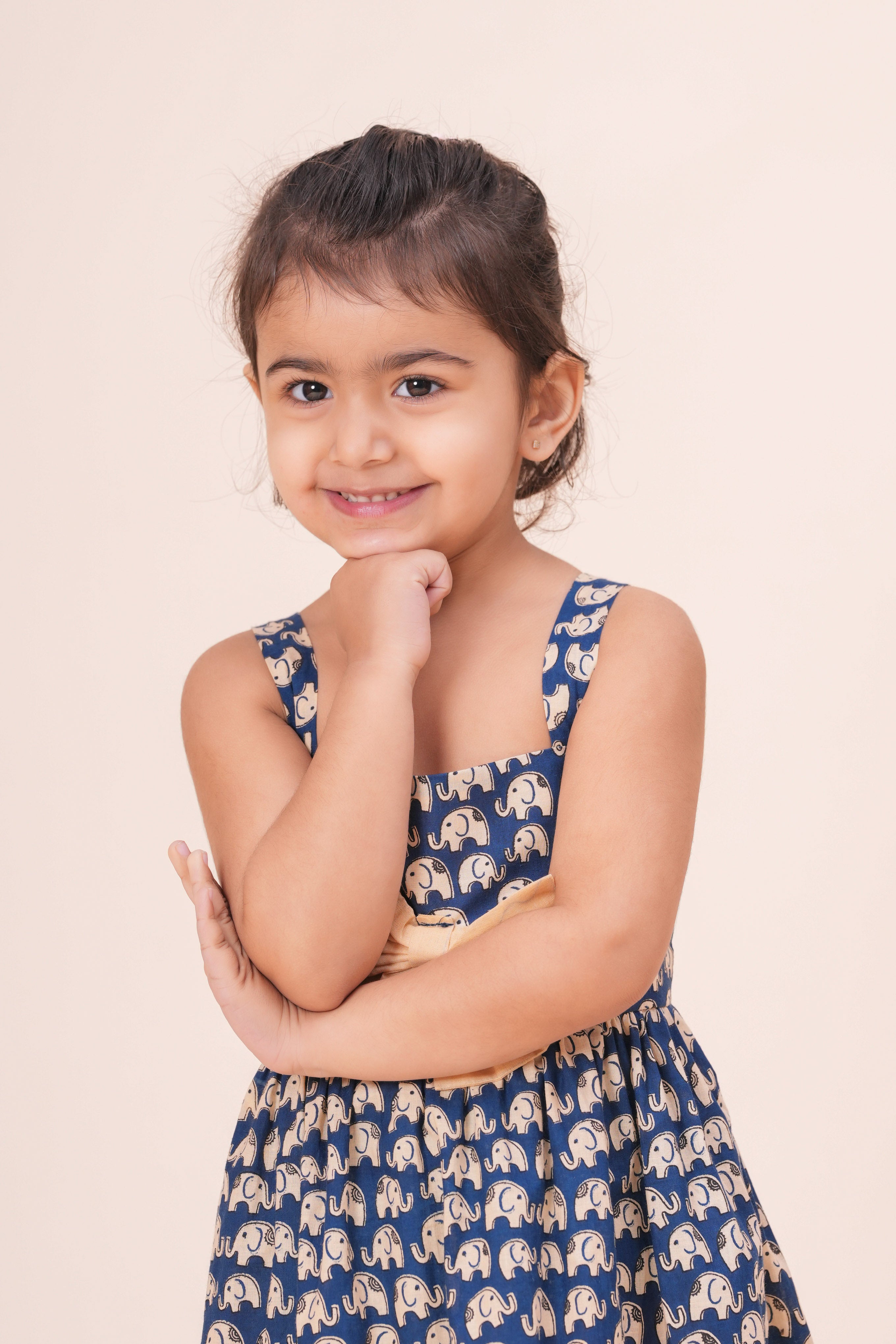 Girls Kids Pure Cotton Sleeveless Flare Dress | Animal Printed One-Piece Dress | Soft Breathable Cotton Outfit