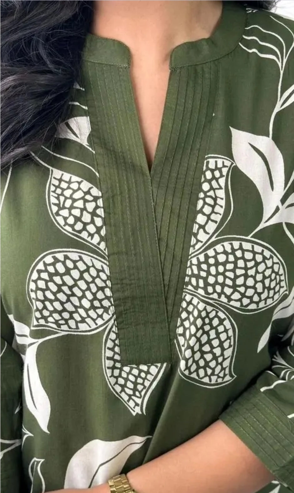 MEERA FAB Women's Pure Cotton Printed Ethnic Wear Straight Kurta Set with Palazzo Pants