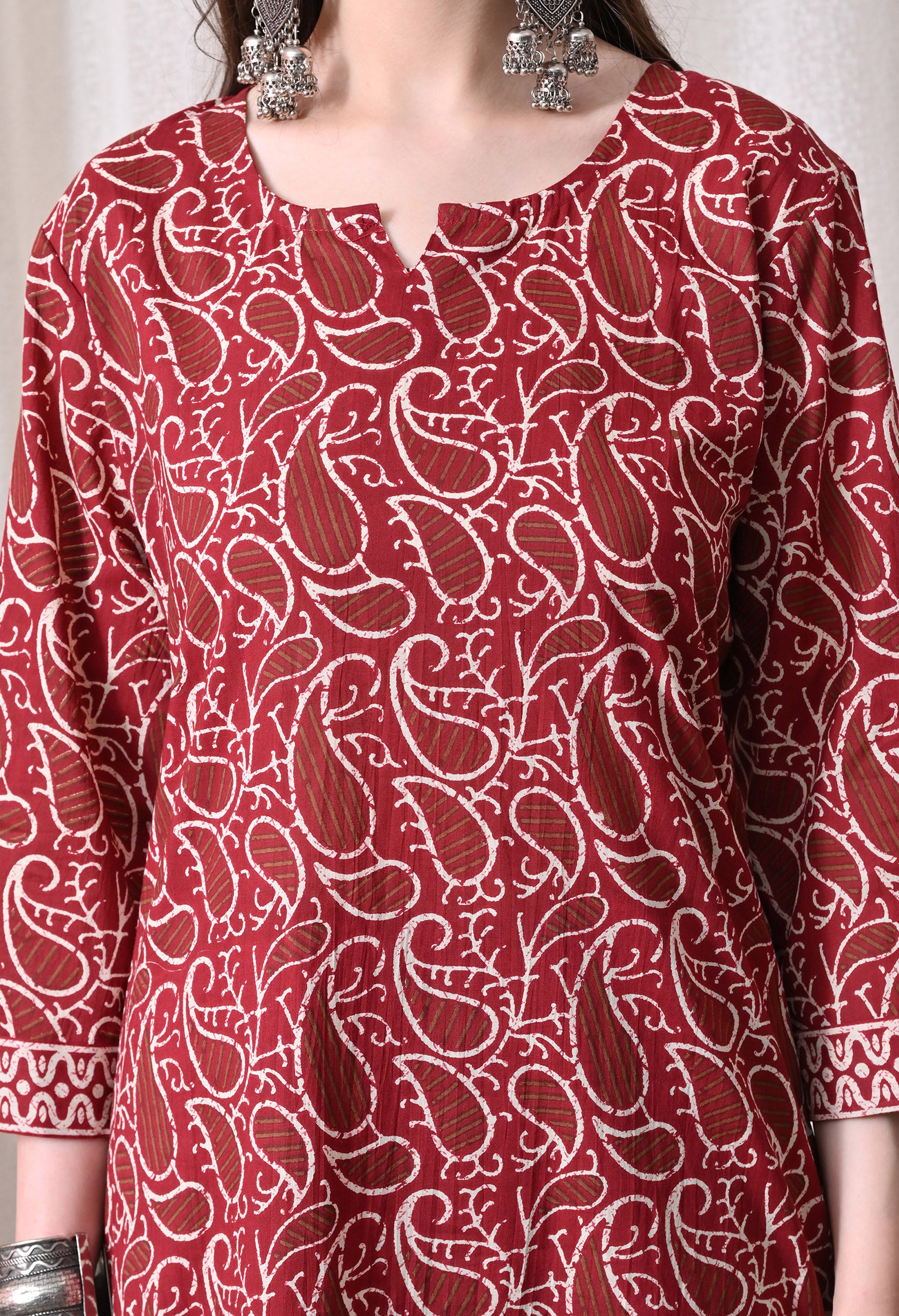 MEERA FAB Women Floral Printed Regular Pure Cotton Straight Kurta with Palazzos & with Dupatta