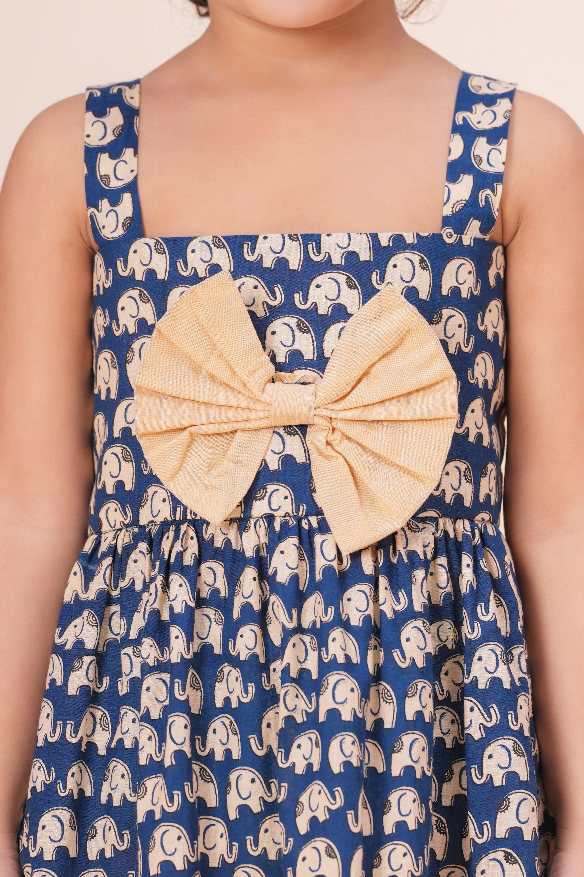 Girls Kids Pure Cotton Sleeveless Flare Dress | Animal Printed One-Piece Dress | Soft Breathable Cotton Outfit